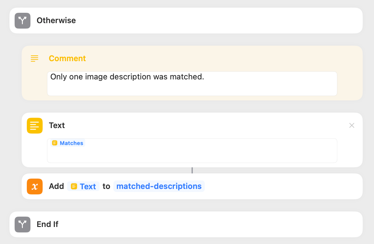 Calling up the original matched alt text with no modifications.
