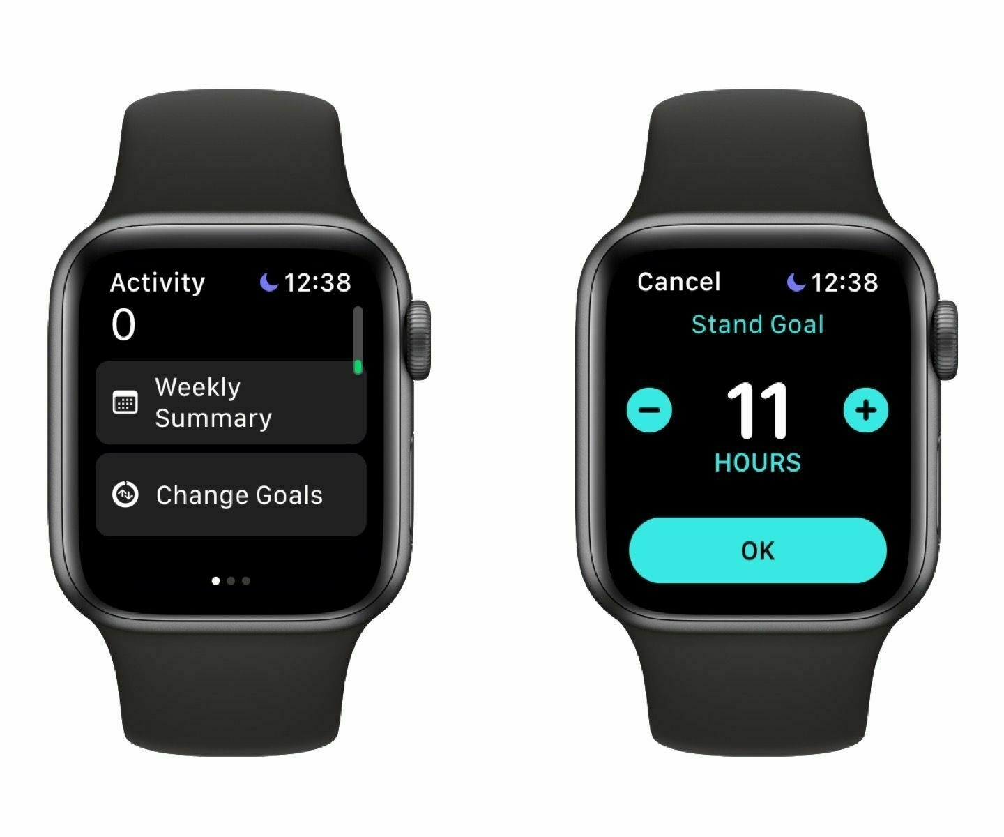 How to change the Stand goal on Apple Watch.