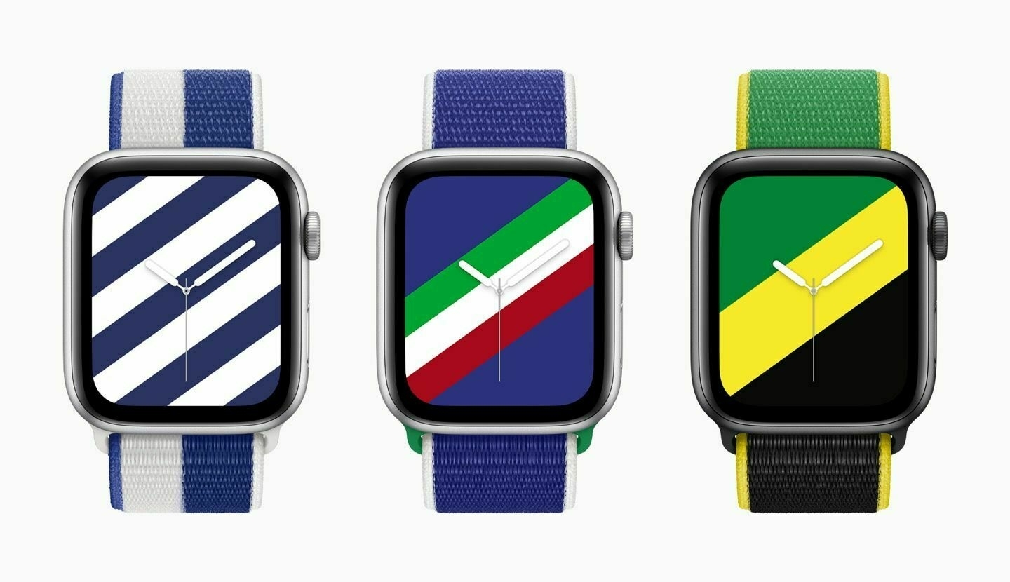 Apple Watch with international faces.